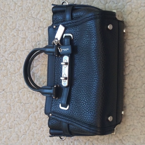 Coach Black Pebbled Leather Clutch/Small Purse - Picture 1 of 11